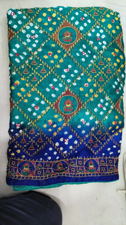 Gaji Silk Bandhni Handwork Saree  uploaded by SHREE HARSIDDHI FASHION on 8/2/2023
