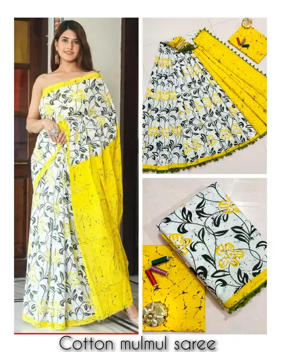 Cotton saree  uploaded by Indiana Creations  on 11/6/2023