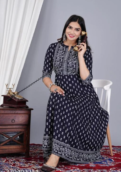 black anarkali gown uploaded by Ayesha collection on 11/6/2023