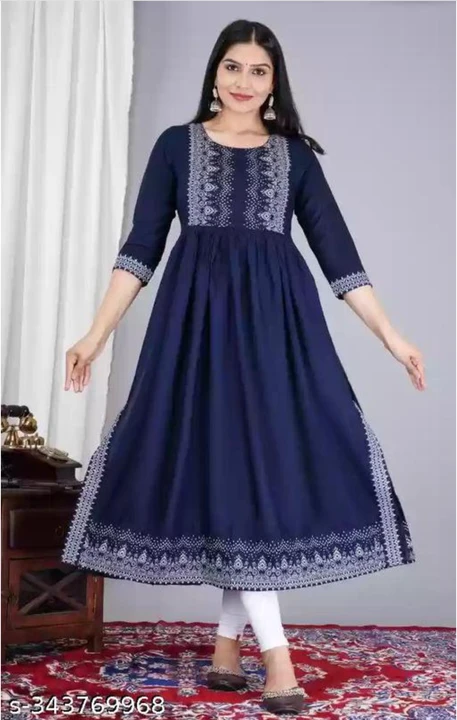 blue plain printed naira cut gown design for women  uploaded by Ayesha collection on 11/6/2023