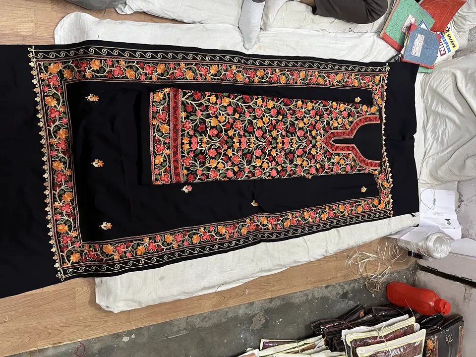 Post image Kashmiri Embroidery wool suit stole
