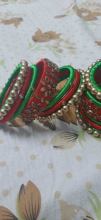 Silk thread bangles  uploaded by business on 7/18/2020
