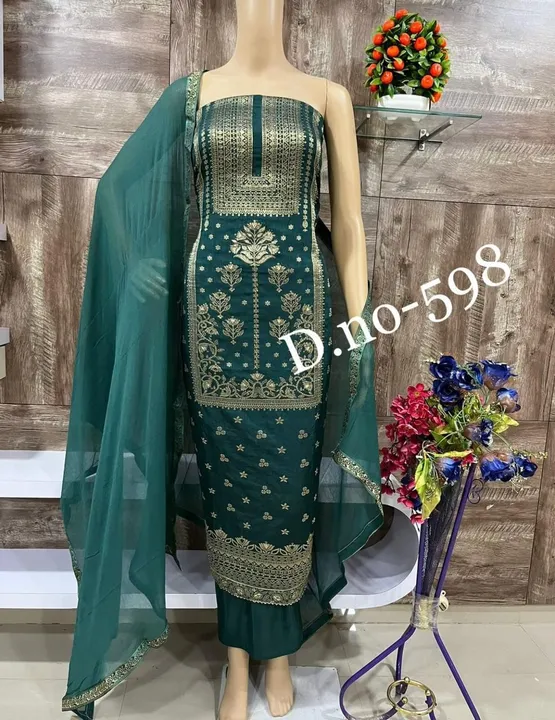 Banarasi Suit and Dress Material  uploaded by Zuberiya Global on 11/6/2023