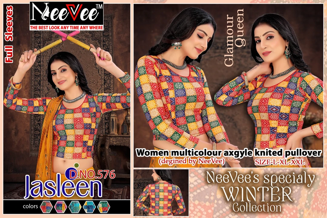 Winter Special Full Sleeve Bandhej Print Fancy Blouse  uploaded by SHREE HARSIDDHI FASHION on 11/7/2023
