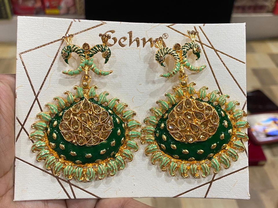 Peacock Earring❤ uploaded by business on 11/7/2023