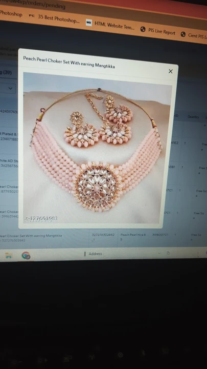 Post image I want 50 pieces of Necklace Sey at a total order value of 5000. I am looking for Aishwarya Set. Please send me price if you have this available.