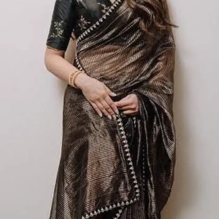 Pure handwoven traditional chanderi nakhi border saree uploaded by business on 11/7/2023