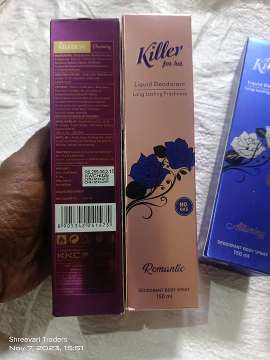 Killer Ladies Perfume  uploaded by Shreevari Traders on 11/7/2023