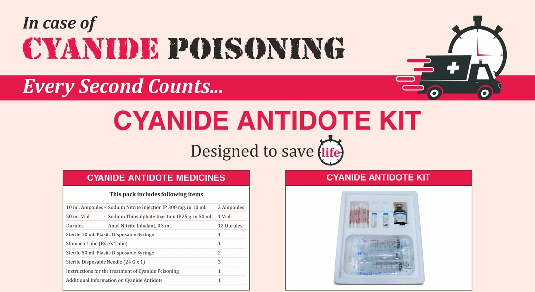 Cyanide Antidote Kit  uploaded by Sheevshakti Enterprises on 11/7/2023
