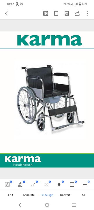Commod wheelchair  uploaded by DESA HEALTHCARE on 11/8/2023