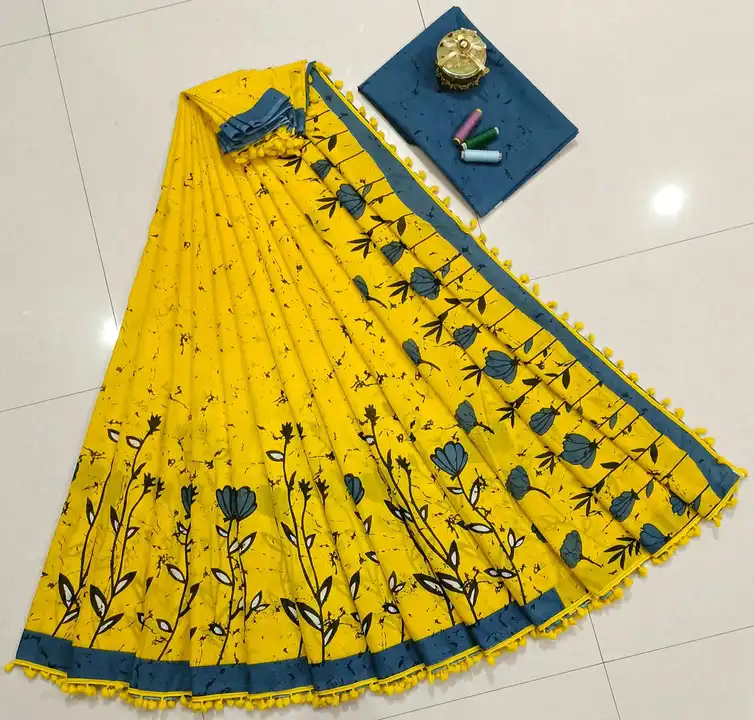 Pure cotton saree  uploaded by business on 11/8/2023