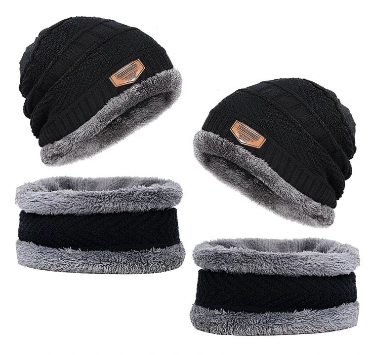 Woolen cap for women baine cap scarf Sardi ki topi winter cap for women baine cap  uploaded by Ns fashion knitwear on 11/8/2023