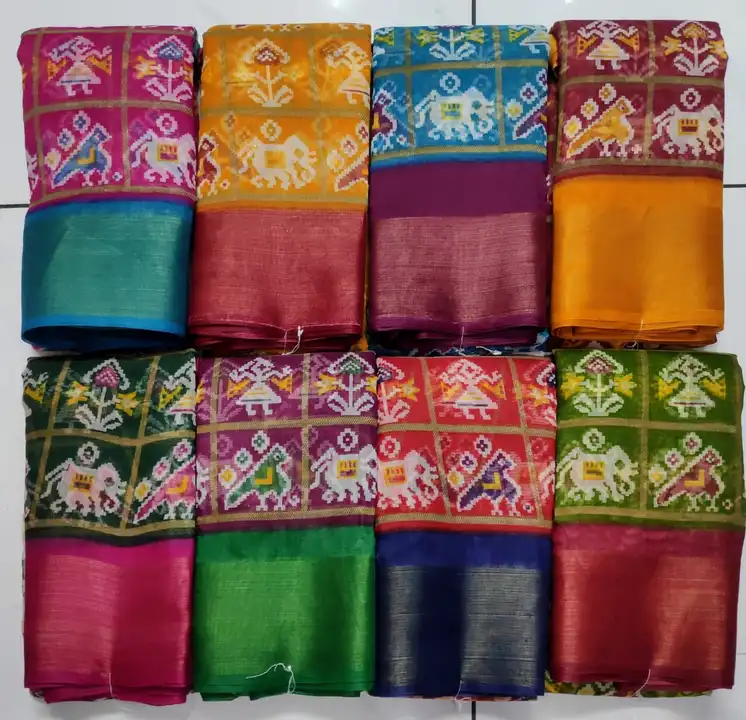 5*2 jari cottan lilan type fancy printed saree  uploaded by NARMADA SILK on 11/8/2023
