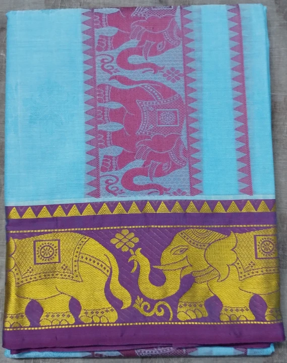 Embossed cotton dhoties  uploaded by BHASKAR TEXTILE on 11/8/2023