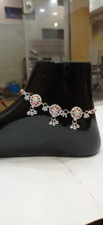 Silver fancy anklets  uploaded by Silver ornaments on 11/8/2023