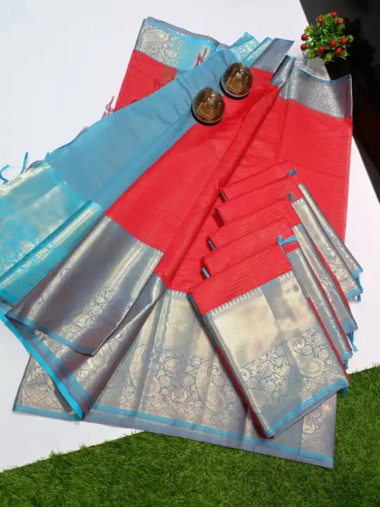 Post image *DISCRIPTION 🍁🌿🍁*

*LATEST COLLECTION 💫*

*PURE BANARAS SEMI KATAN SILK FABRIC WITH SUPER HIT DESIGN ALLOVER ZARI STRIPS WITH BEAUTIFUL CONTRAST BORDER N FANCY PALLU WITH CONTRAST BLOUSE PIECES GOOD QUALITY 🍁🌿🍁*

*PRICE &gt; 800 +SHIPPING ✈️*

*BOOK ME FAST 🍁🌿🍁*