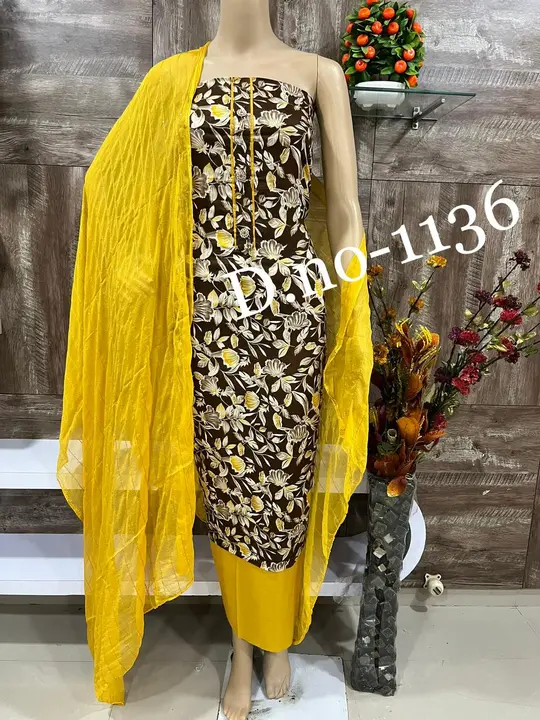 Cotton chiffon dupatta  uploaded by Zaid Fashion Collection on 11/9/2023