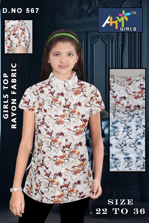 Ahm girls top Heavy Rayon fabric 18kg+ uploaded by Ahm garments on 11/9/2023