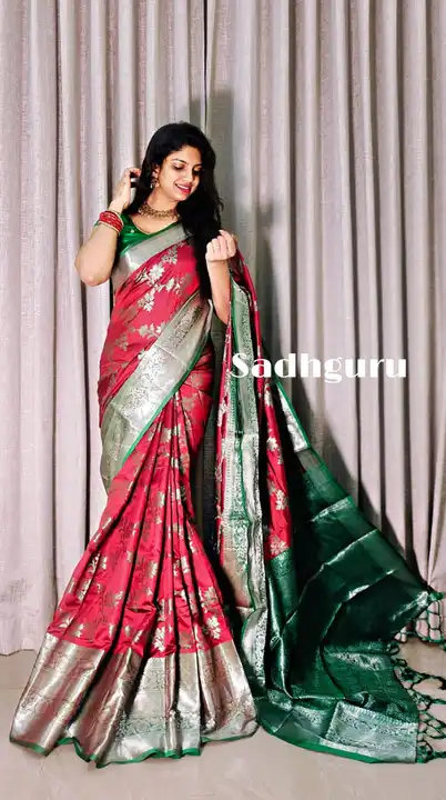 Pure silk saree uploaded by Suyukti fab on 11/9/2023