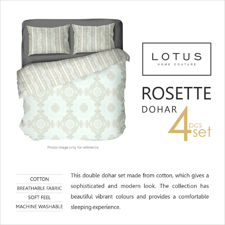 Lotus dohar bedsheet set pure cotton uploaded by Nikhar Fab Tex on 11/9/2023