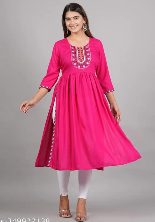 new pink plan embroidery naira cut gown uploaded by Ayesha collection on 11/9/2023