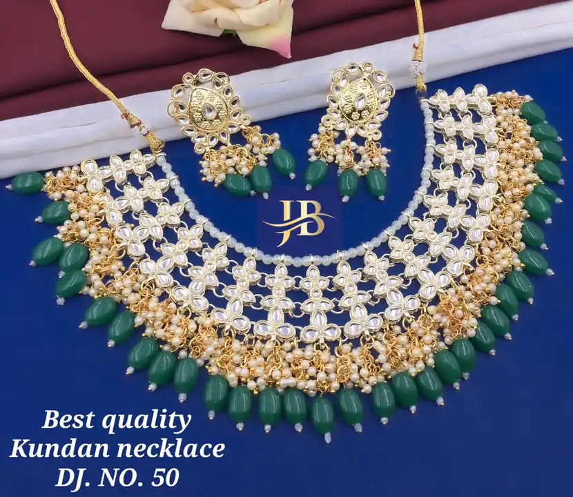 Best quality Kundan necklace set 👌  uploaded by Artificial jewellery on 11/10/2023