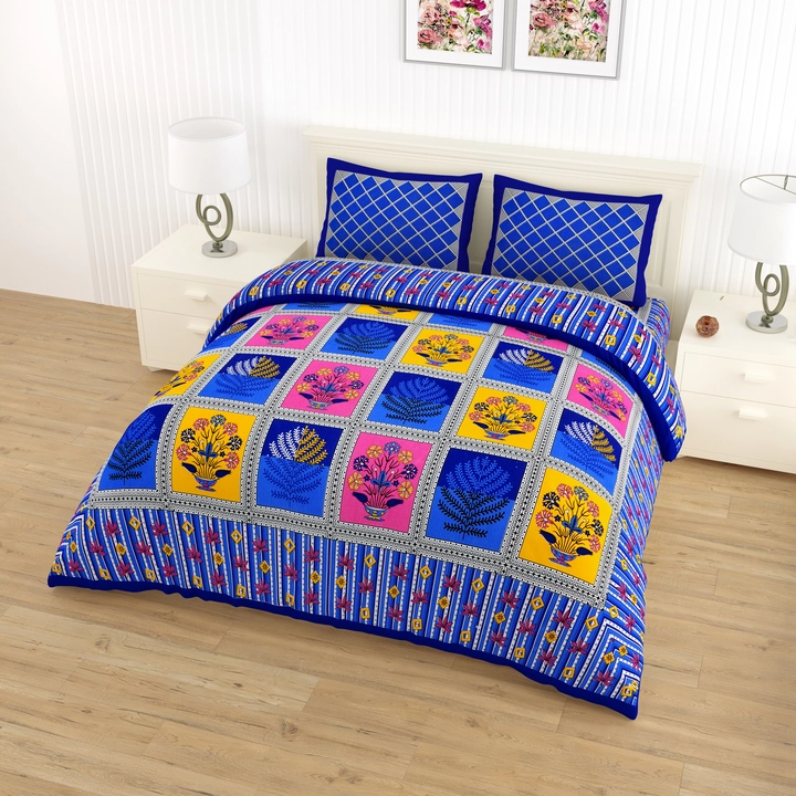 Post image King size bed sheet
Fabric Cotton
220TC
2Pillow cover
1Bedsheet
Price:675/-only
