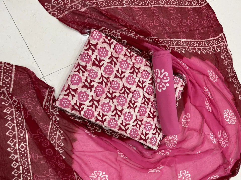 Batik Pure Cotton Suits Doubel Work uploaded by Star Batik Print on 11/10/2023