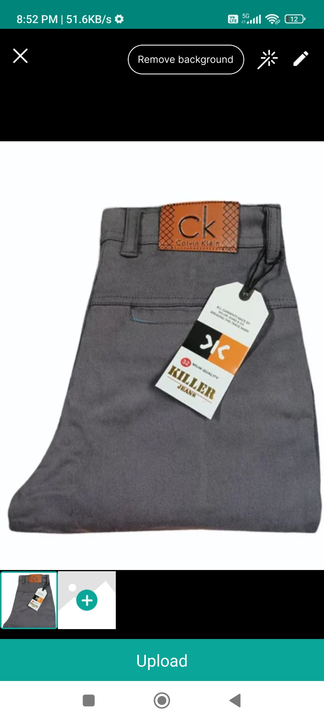 Men's chinos uploaded by RDX JEANS AND COTTONS on 11/11/2023