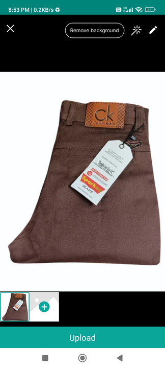 Men's chinos cotton trousers uploaded by RDX JEANS AND COTTONS on 11/11/2023