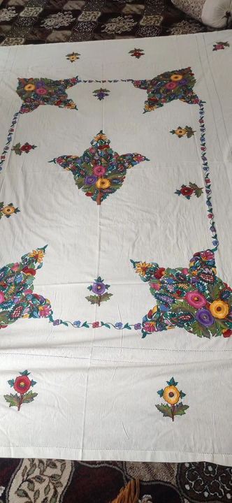 Bed cover  paper mache work  uploaded by R A textiles on 11/11/2023