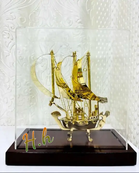 Decorative Brass Ship Collection in Acrylic Box Used For Gifting & Decor Available  in Very Reasonab uploaded by business on 11/11/2023