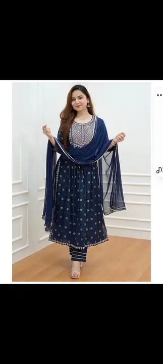 Reyon Kurti With Pent &Duptta  uploaded by business on 11/11/2023