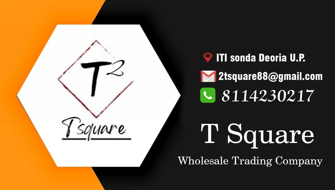 Visiting card store images of  Biggest shirt manufacture T square🥼 