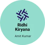 Business logo of Ridhi kiryana store