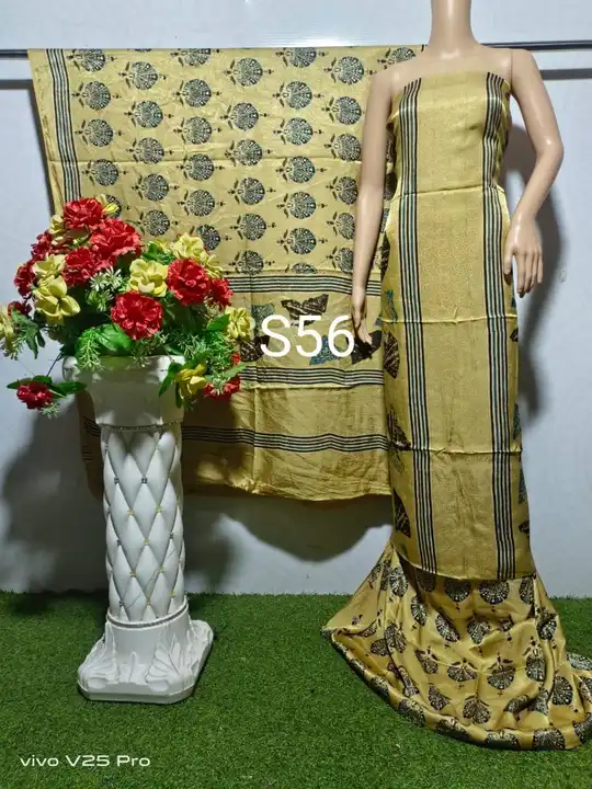 Modal suit ajarakh hend block print uploaded by Faiz handicrafts on 11/13/2023