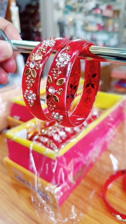 Latest glass bangles  uploaded by Krishna collection on 11/13/2023