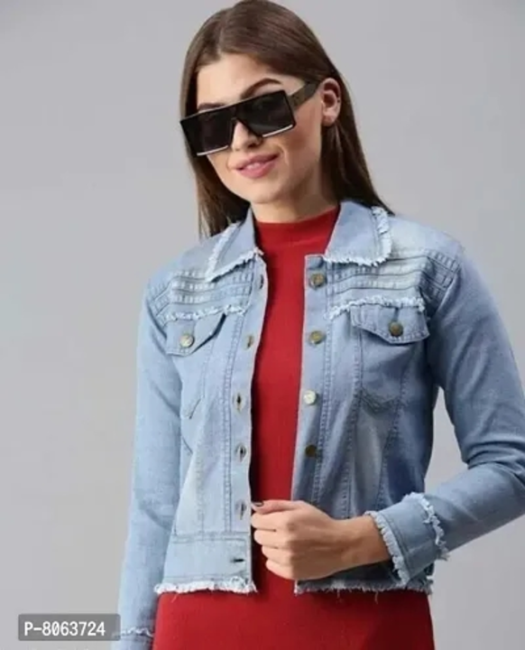 Trendy Front Button Denim Jacket uploaded by Clothing garments fashion on 11/13/2023