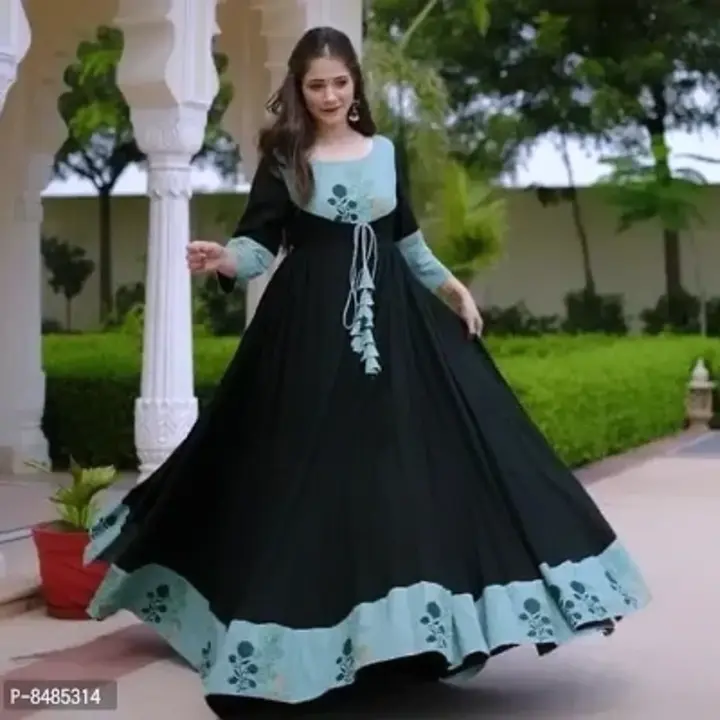Elegant Rayon Black Gown For Women
 uploaded by Sree Ram Wholesale Store  on 11/14/2023