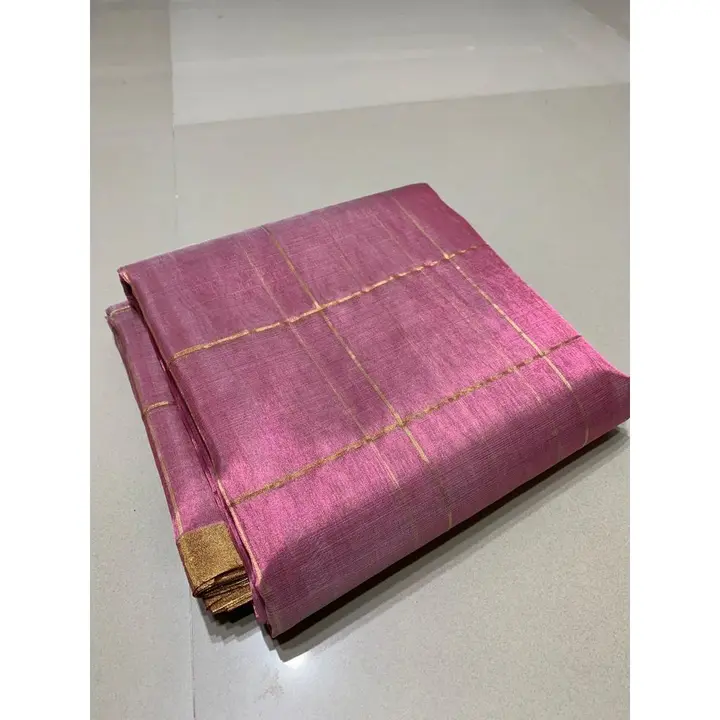 Pure handwoven traditional chanderi tissue silk saree uploaded by Virasat handloom chanderi on 11/14/2023