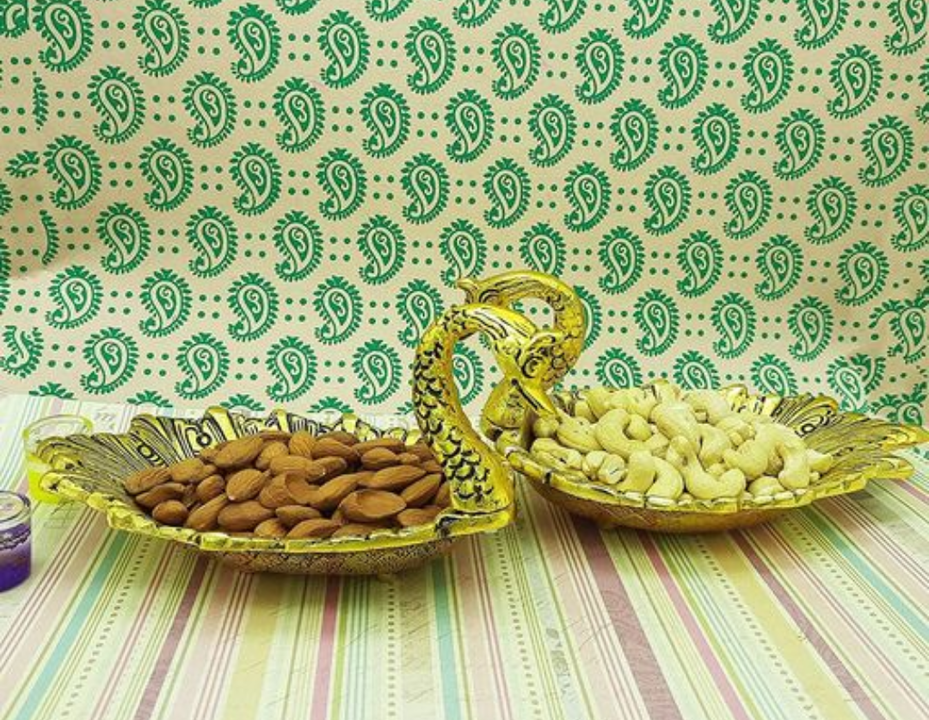 Metal Golden Duck Shape Bowl for dryfruit (Pair) uploaded by RR TRADING COMPANY on 3/23/2021