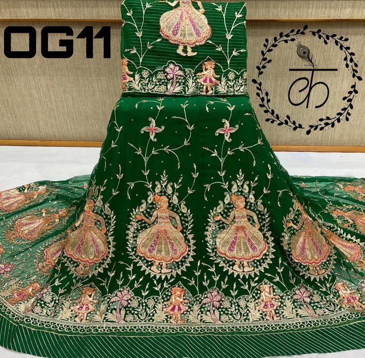Post image *SPECIAL ORANGE GREEN CONTRAST POSHAK*

Hevy Half pure Fabric

Barik zari zaal work with stone touch

*Hevy Odhni Four Side Work with full zaal work and gotta turri*

With Astar and magji complete Poshak

*In very special Prize*

*2750+$ only* cb