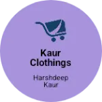 Business logo of Kaur clothings