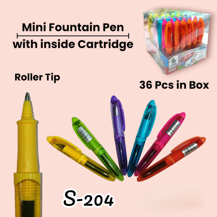 MINI FOUNTAIN PEN WITH INK CARTRIDGE uploaded by business on 11/14/2023