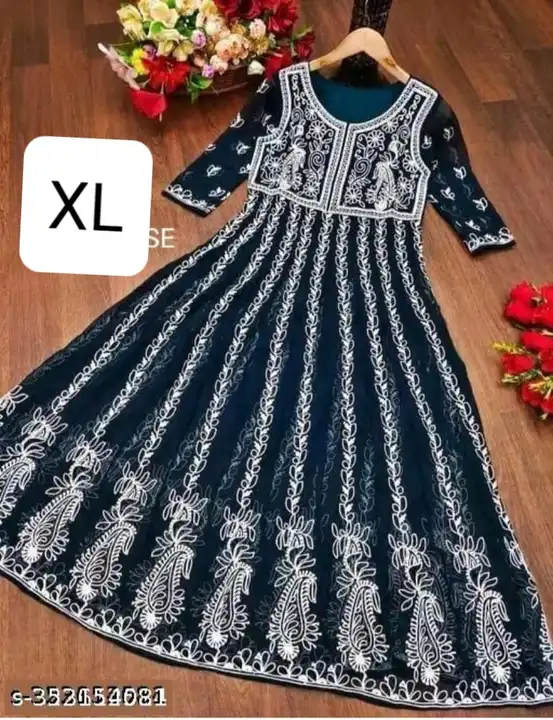 *DIWALI DHAMAKA OFFER*

*WOMEN LONG GOWN*

*WITH CHIKANKARI WORK*

*MOST TRENDING*

*FABRIC JORJET W uploaded by business on 11/14/2023