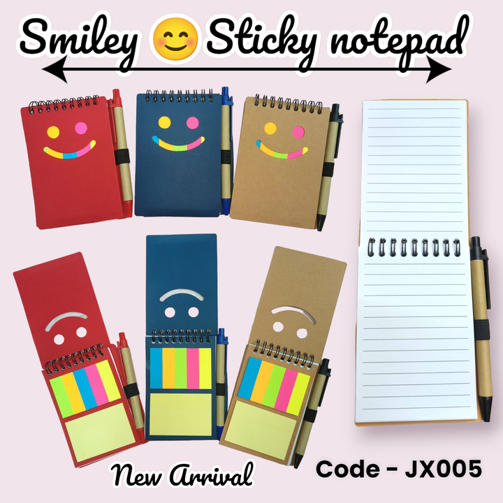 Smiley sticky note pad  uploaded by business on 11/14/2023