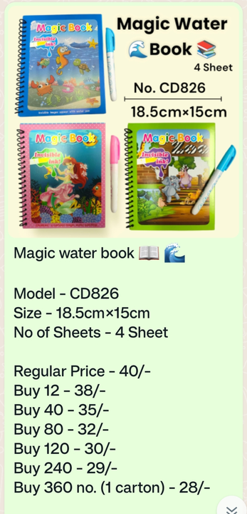 Magic water book 📖  uploaded by Sha kantilal jayantilal on 11/14/2023