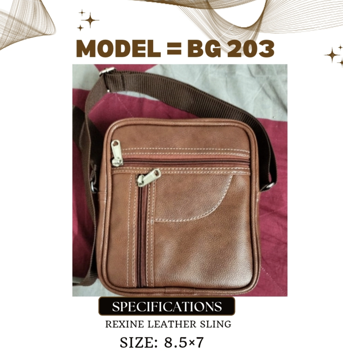 Rexine Leather SLING/ Side Bag uploaded by business on 11/14/2023