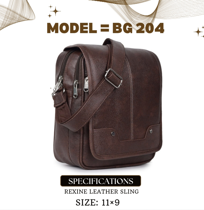 Rexine Leather SLING / SIDE Bag  uploaded by RBR GLOBAL INDUSTRIES +917303939157 on 11/14/2023