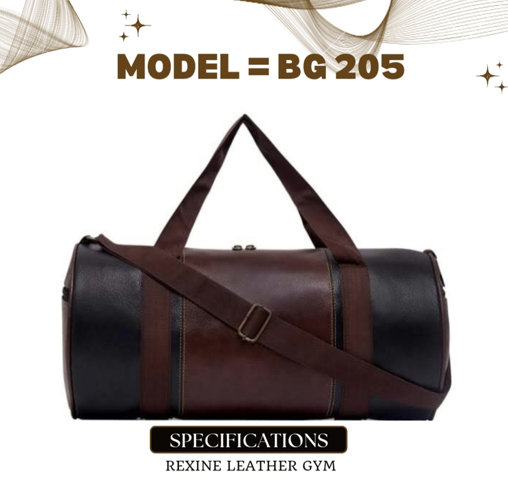 Gym Bag / Rexine Leather Gym  uploaded by RBR GLOBAL INDUSTRIES +917303939157 on 11/14/2023